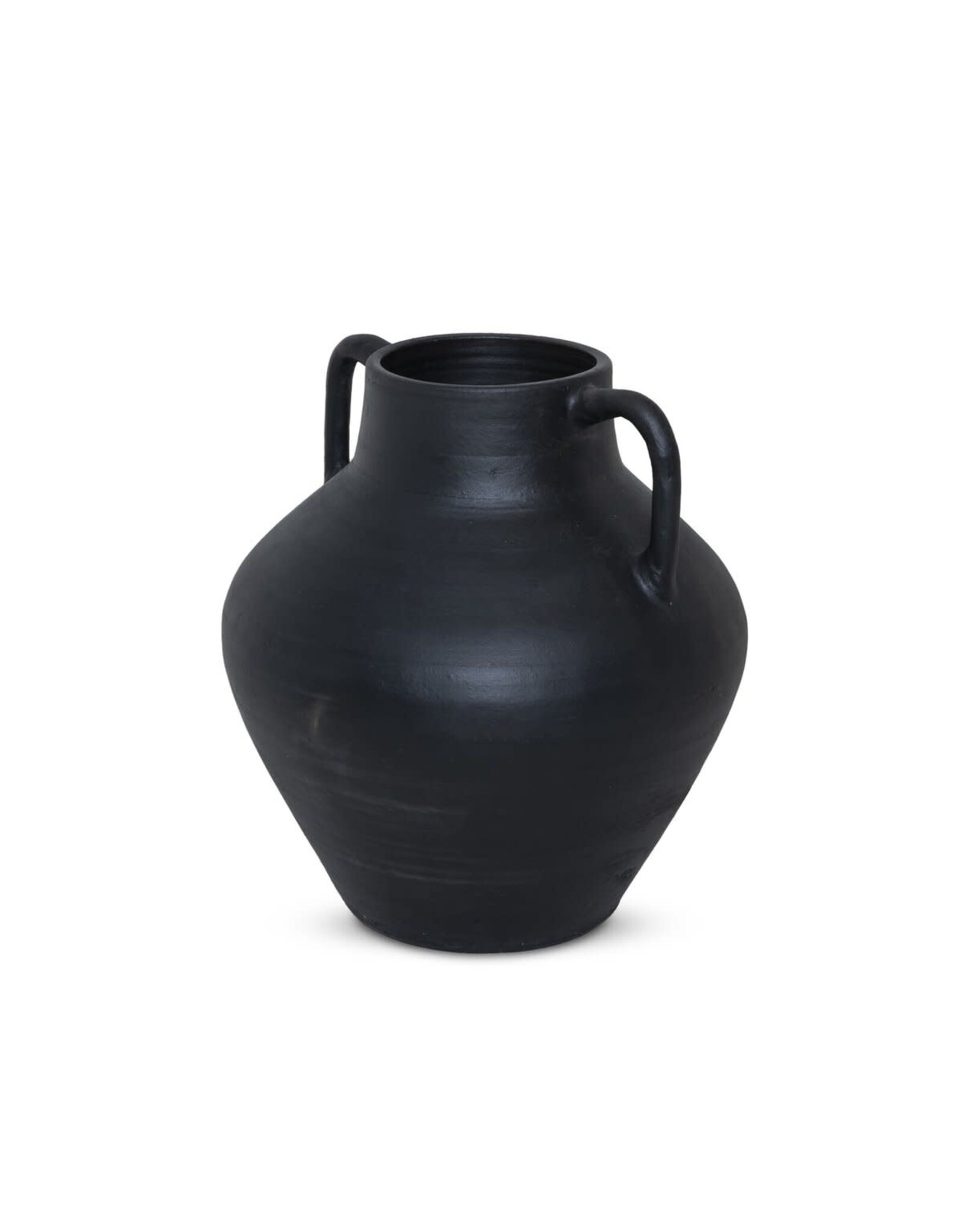 Atrani Vessel, Aged Black Terracotta