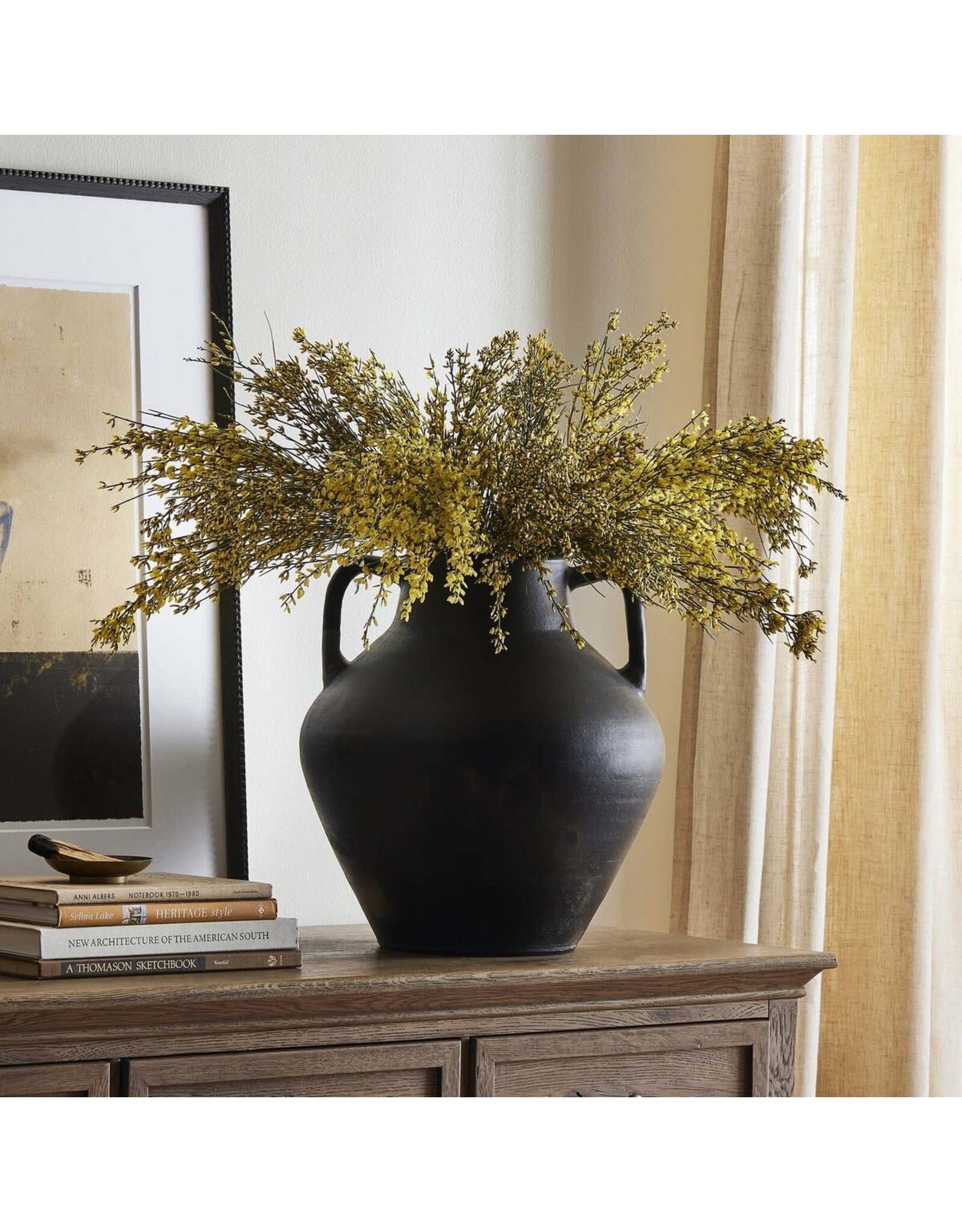 Atrani Vessel, Aged Black Terracotta