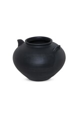 Civita Vase, Aged Black Terracotta