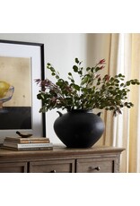 Civita Vase, Aged Black Terracotta