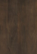 Terra Dark Brown Oval Fluted Coffee Table