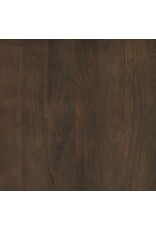 Terra Dark Brown Oval Fluted Coffee Table