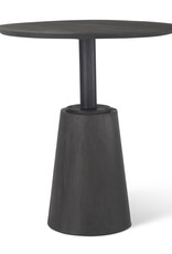 Maxwell Pedestal Bistro Table in Black