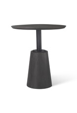 Maxwell Pedestal Bistro Table in Black