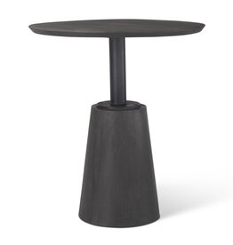 Maxwell Pedestal Bistro Table in Black