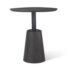 Maxwell Pedestal Bistro Table in Black