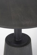 Maxwell Pedestal Bistro Table in Black