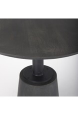 Maxwell Pedestal Bistro Table in Black