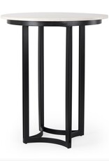 Tanner Marble & Matte Black Bistro Table