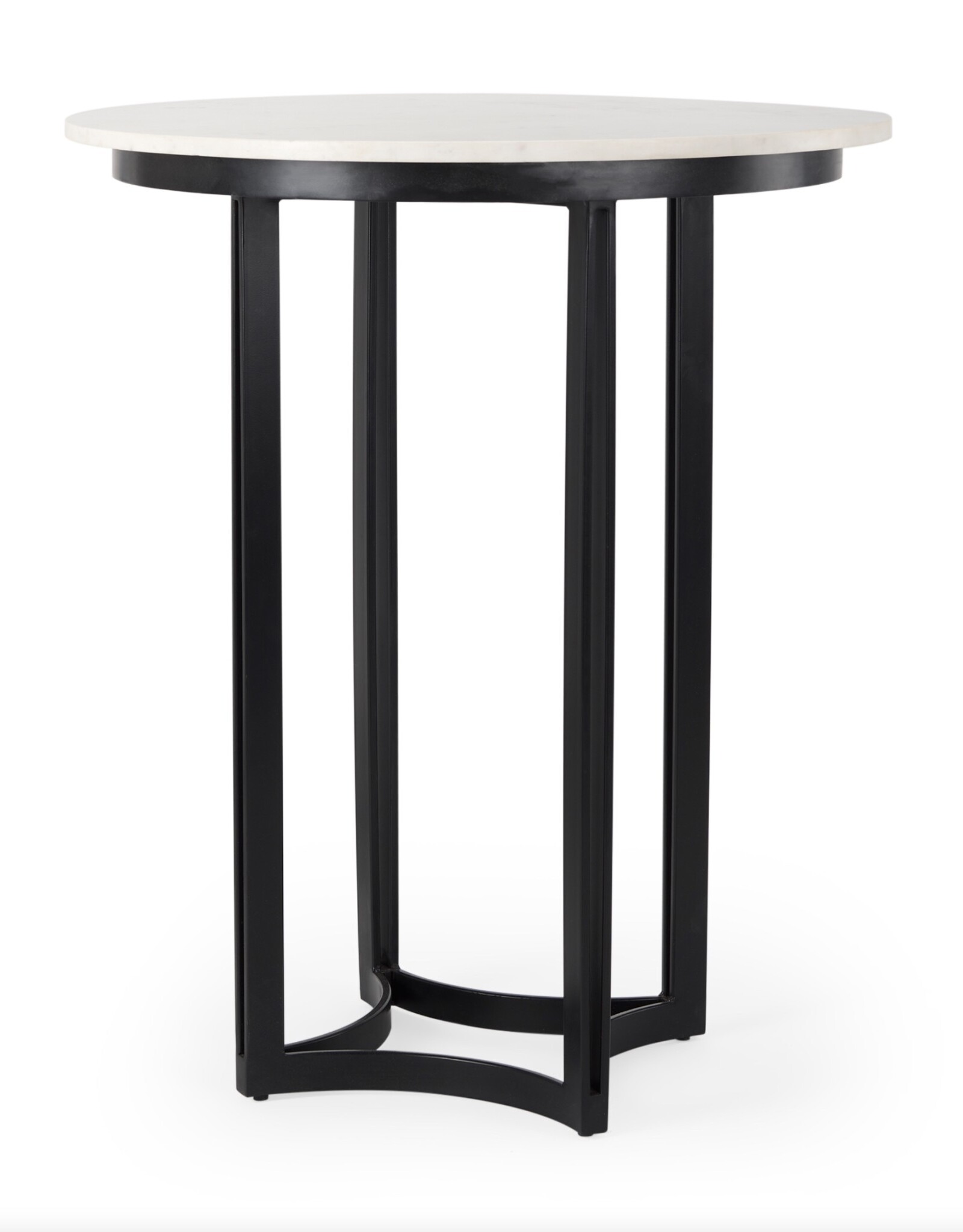 Tanner Marble & Matte Black Bistro Table