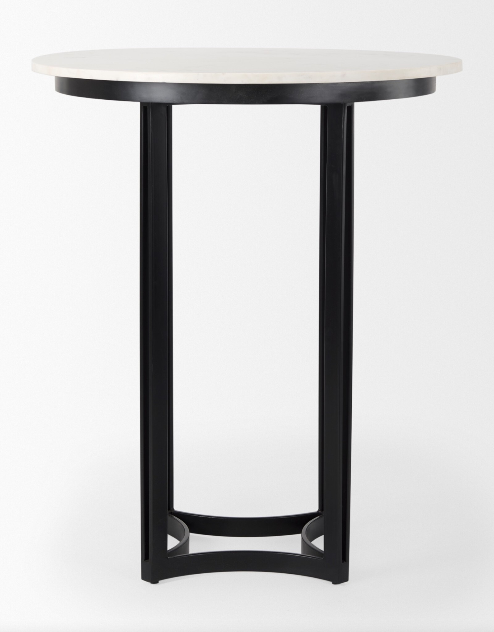 Tanner Marble & Matte Black Bistro Table
