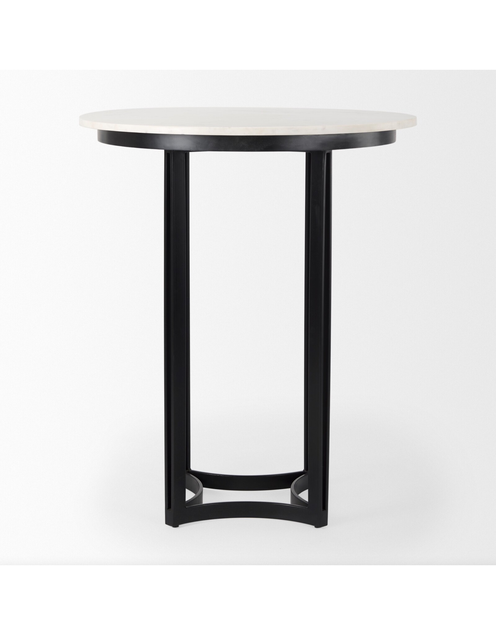 Tanner Marble & Matte Black Bistro Table
