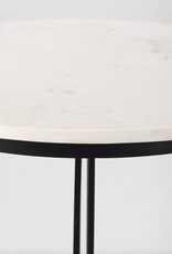 Tanner Marble & Matte Black Bistro Table