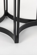 Tanner Marble & Matte Black Bistro Table