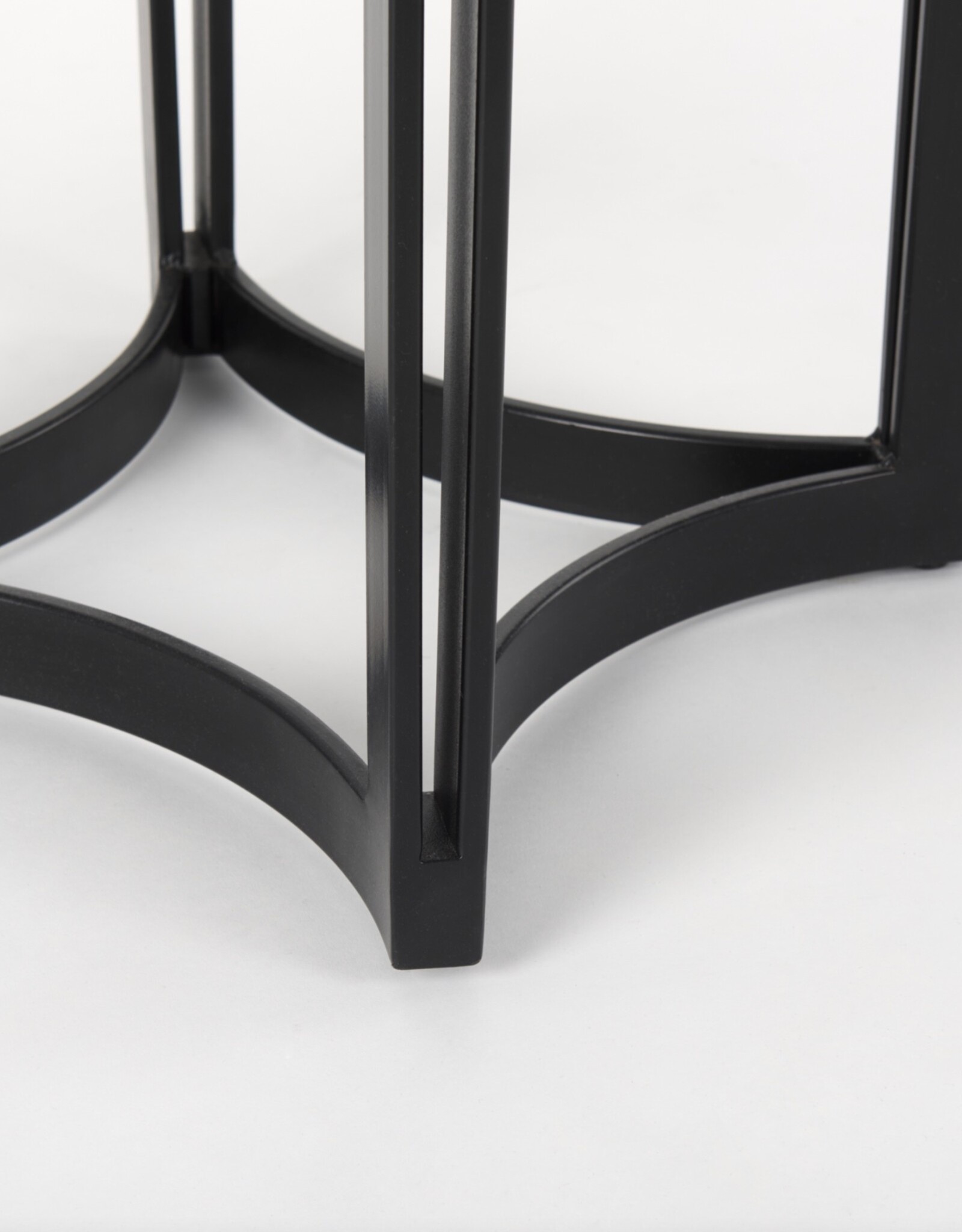 Tanner Marble & Matte Black Bistro Table