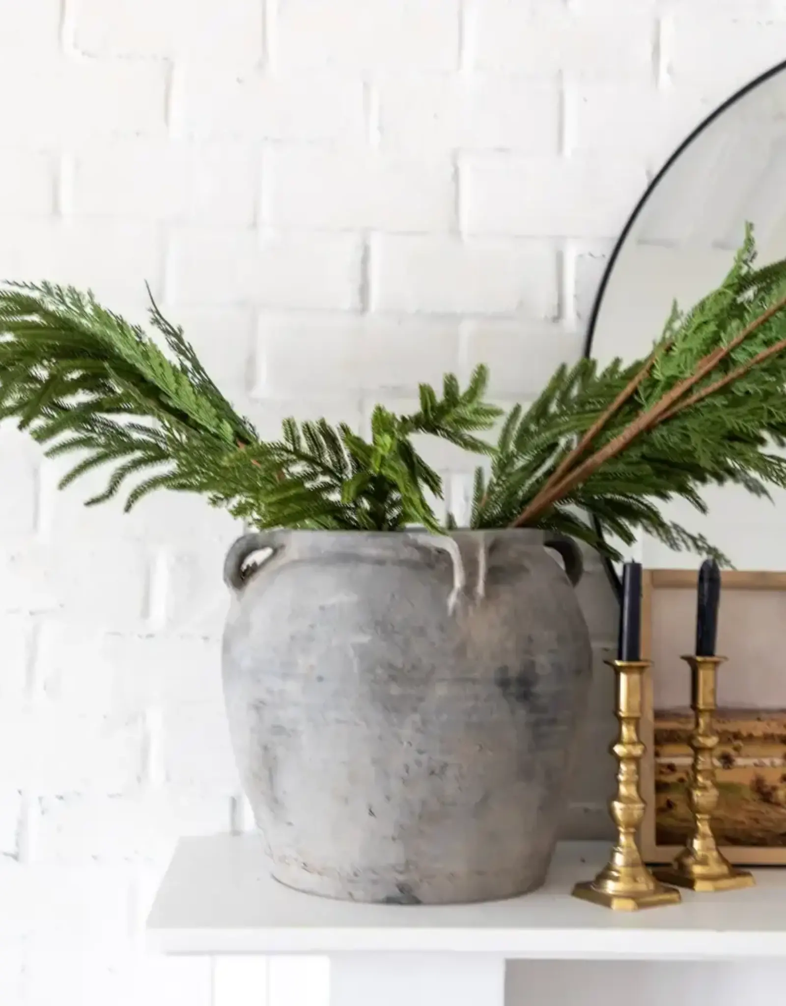 Norfolk Pine Real Touch Green Faux Stem Medium