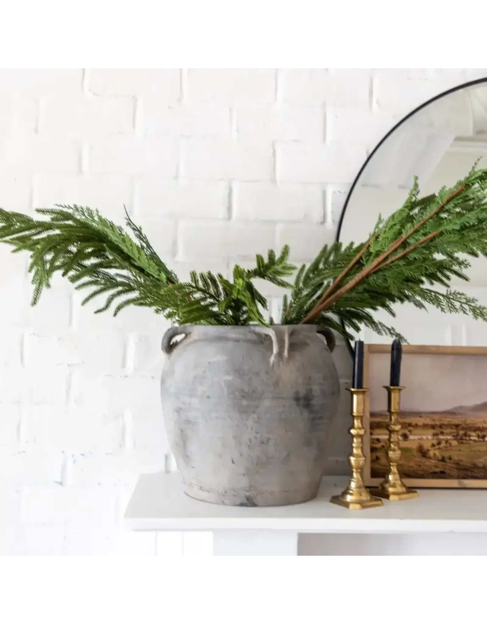 Norfolk Pine Real Touch Green Faux Stem Medium