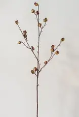 Artificial Dry Hibiscus Flower Stem, 35.4"