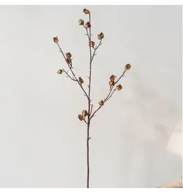 Artificial Dry Hibiscus Flower Stem, 35.4"