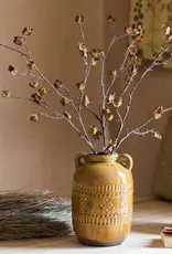 Artificial Dry Hibiscus Flower Stem, 35.4"