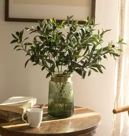 Artificial Fruit Faux Olive Stem 28" Tall