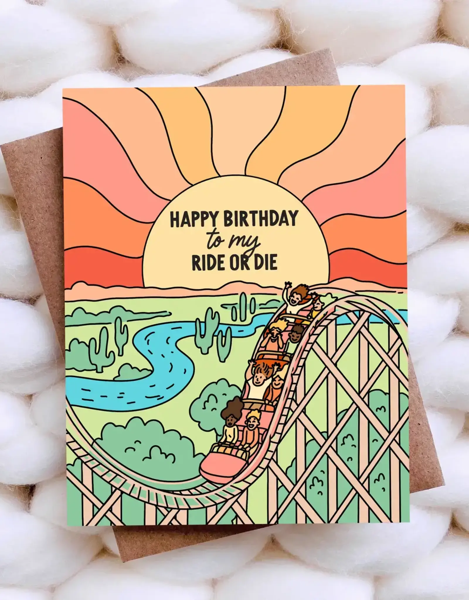 Ride or Die - Funny Birthday Card, Friendship Card