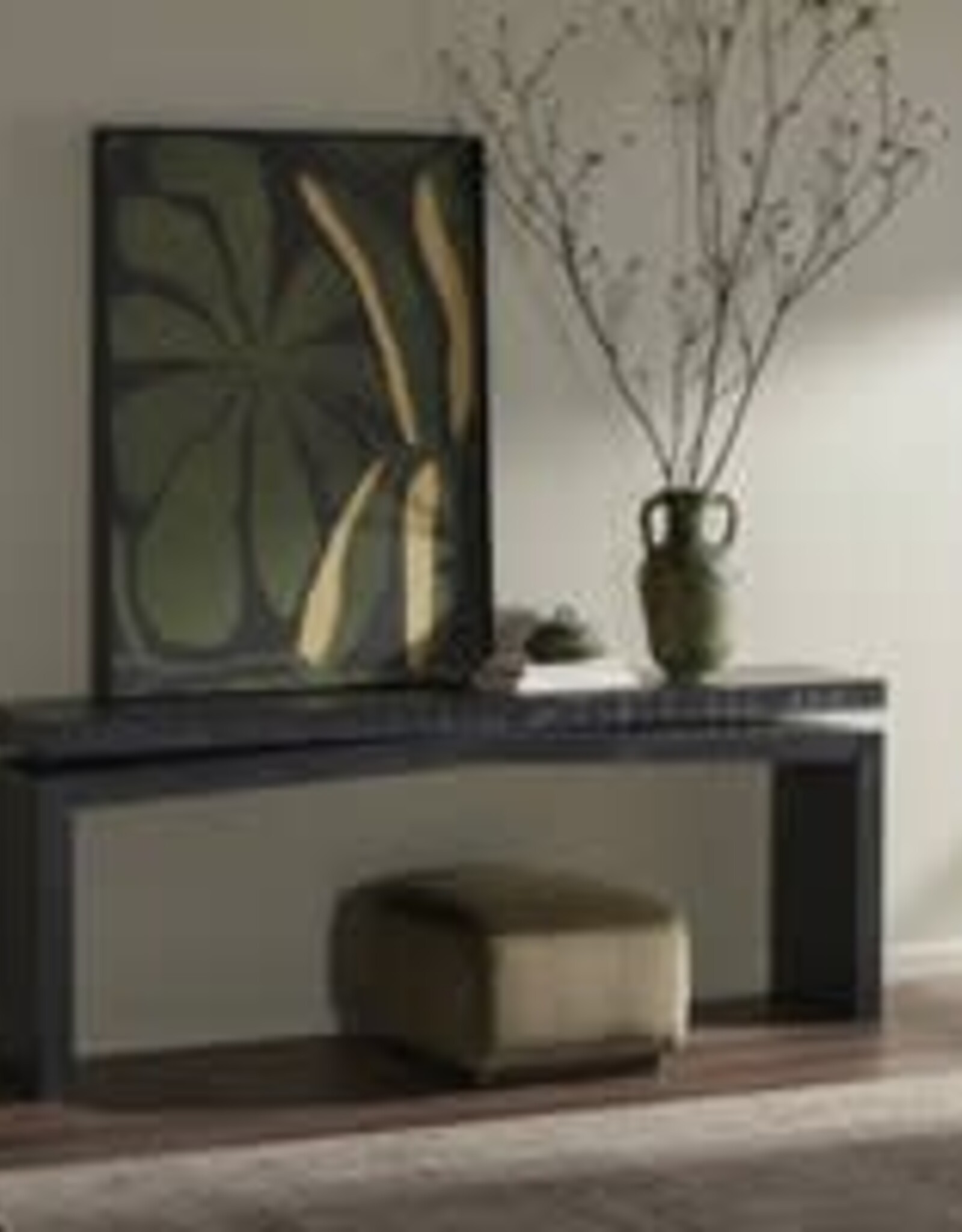 Matthes Reclaimed Pine Console Table, Aged Black Pine 79"