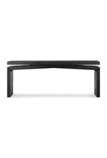 Matthes Reclaimed Pine Console Table, Aged Black Pine 79"