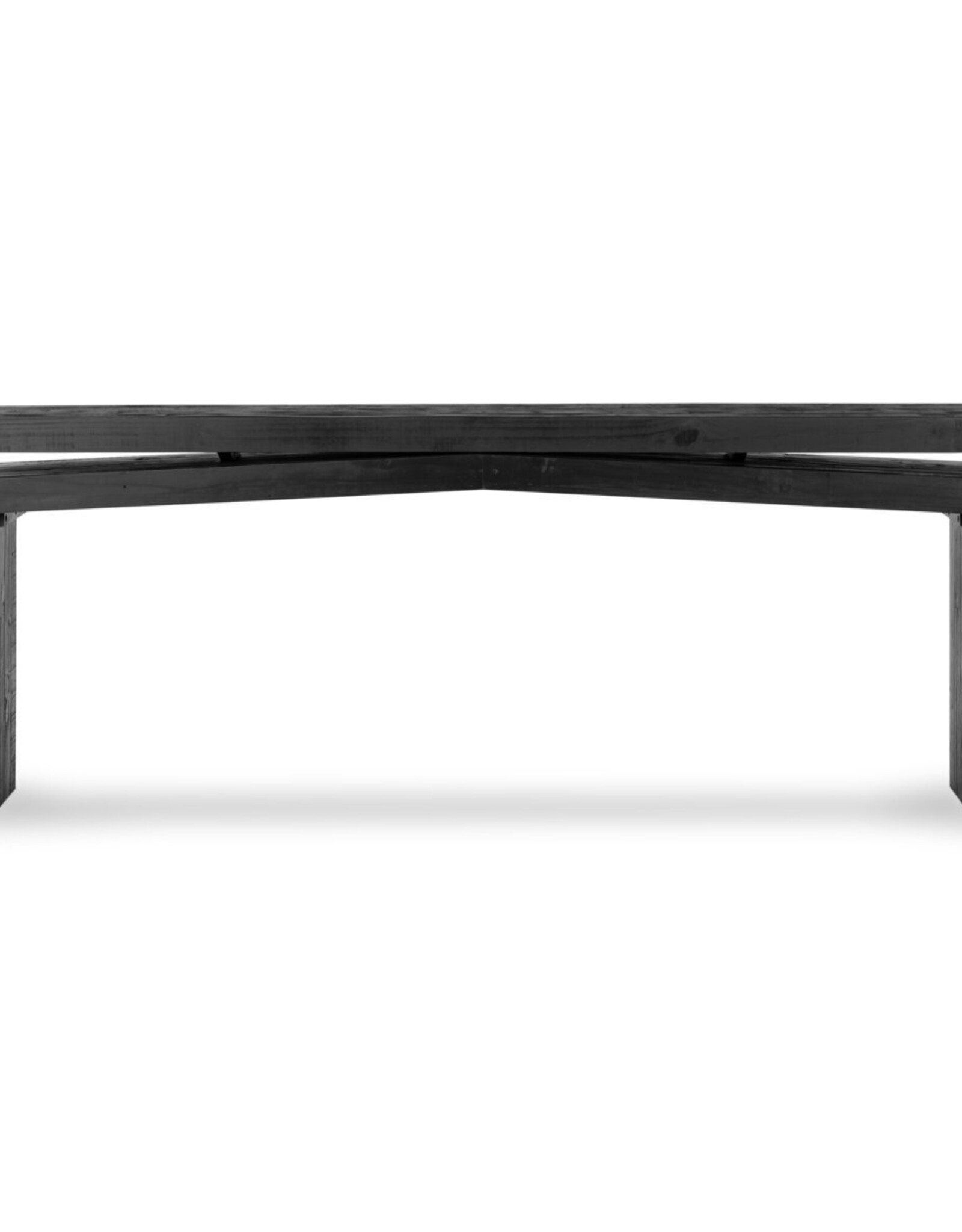 Matthes Reclaimed Pine Console Table, Aged Black Pine 79"