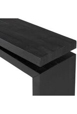 Matthes Reclaimed Pine Console Table, Aged Black Pine 79"