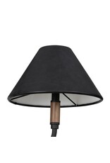 Cullen Linear Double Pendant, Black Leather