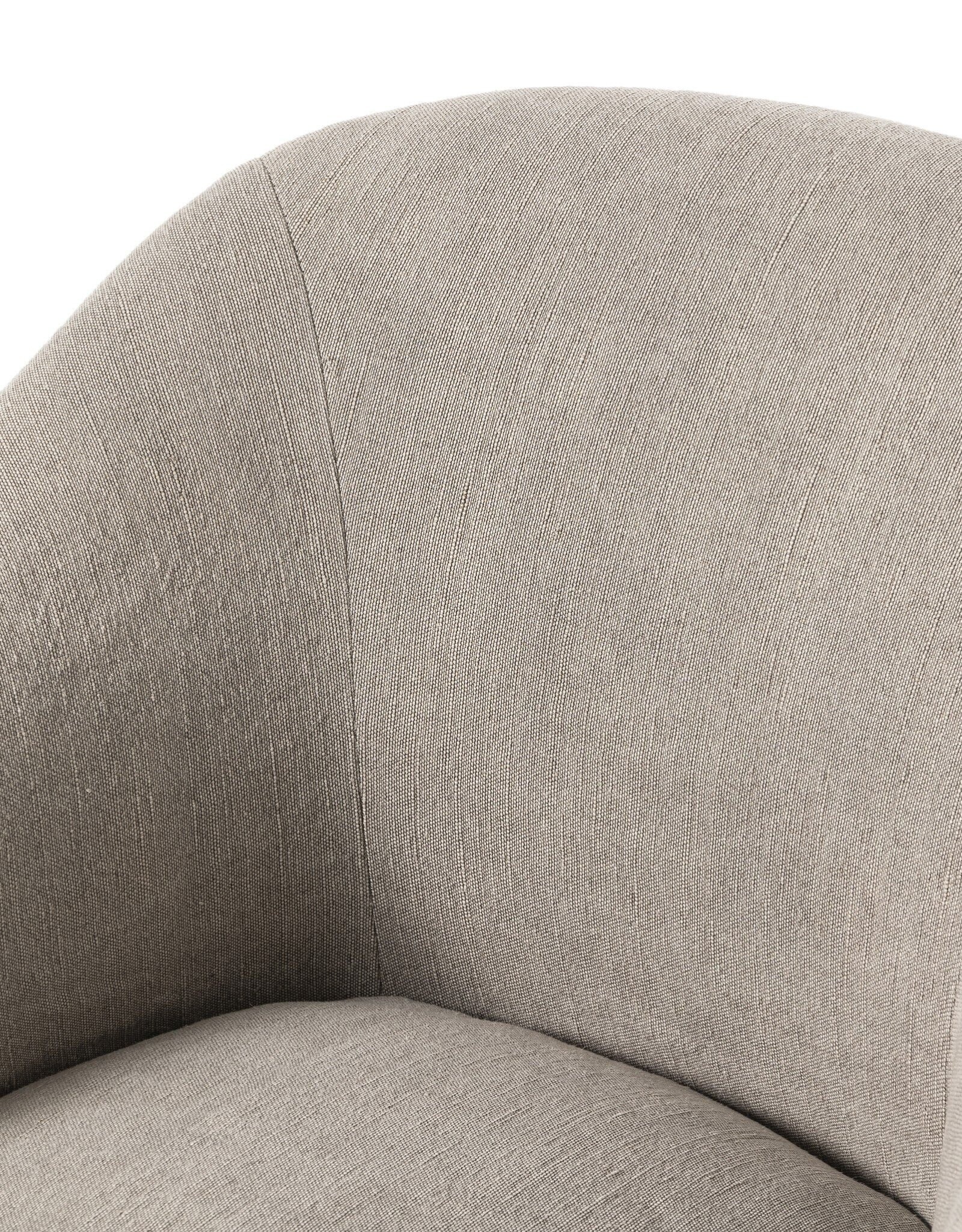 Cove Dining Chair With Casters, Heather Twill Stone