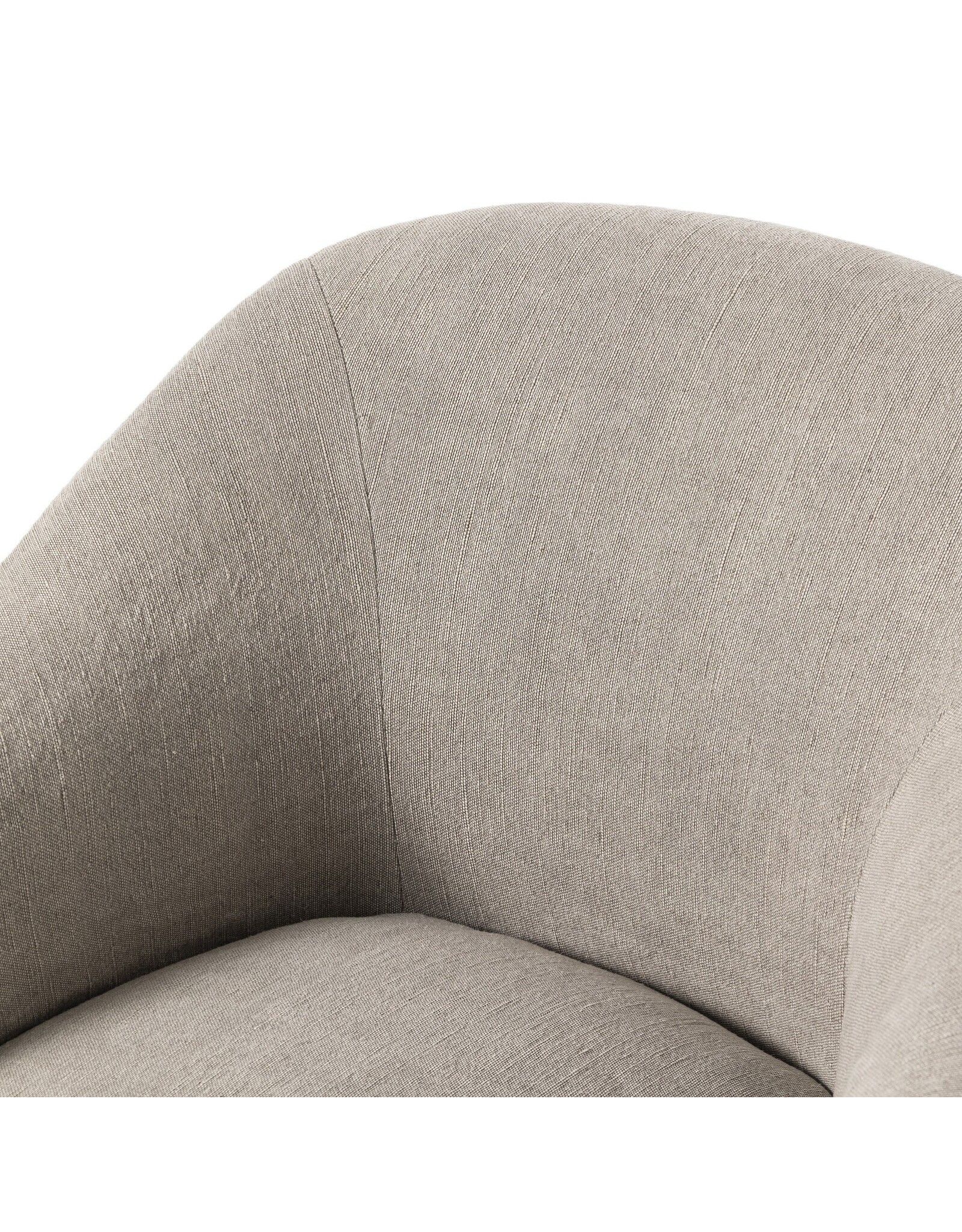 Cove Dining Chair With Casters, Heather Twill Stone