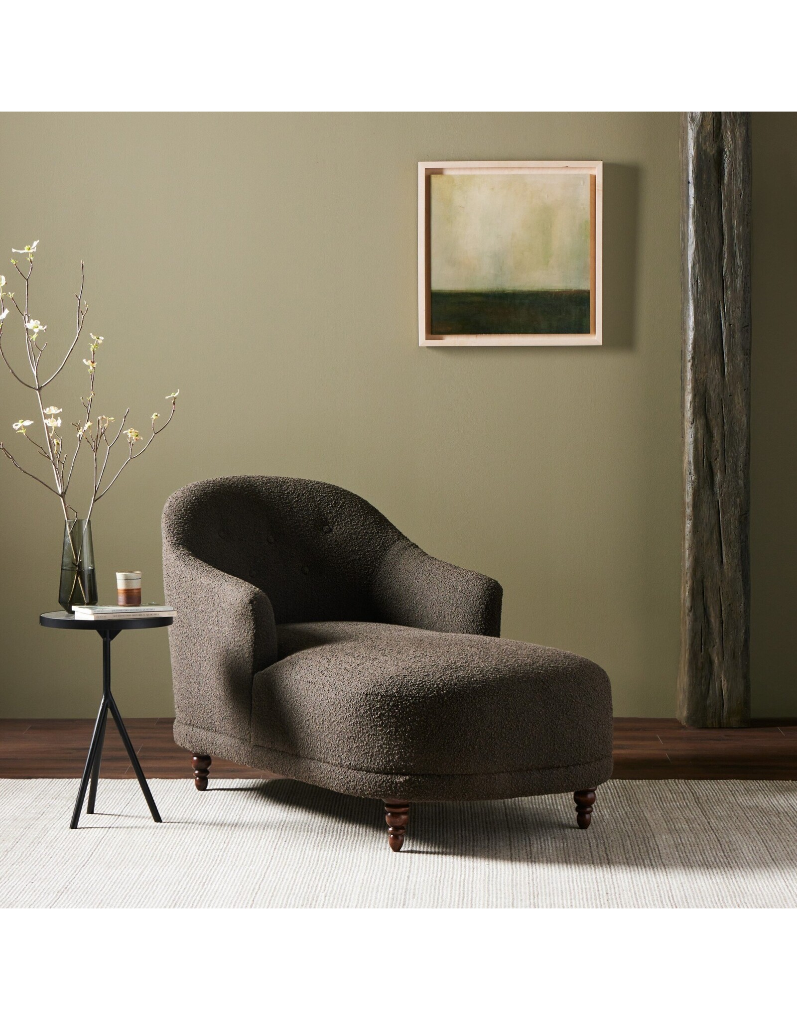 Marnie Chaise Lounge In Knoll Mink