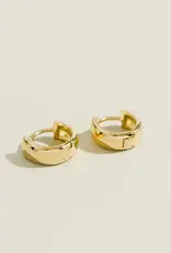 Bold Huggie Hoops, Large