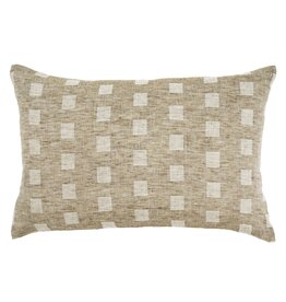 Check Linen Pillow, 16x24