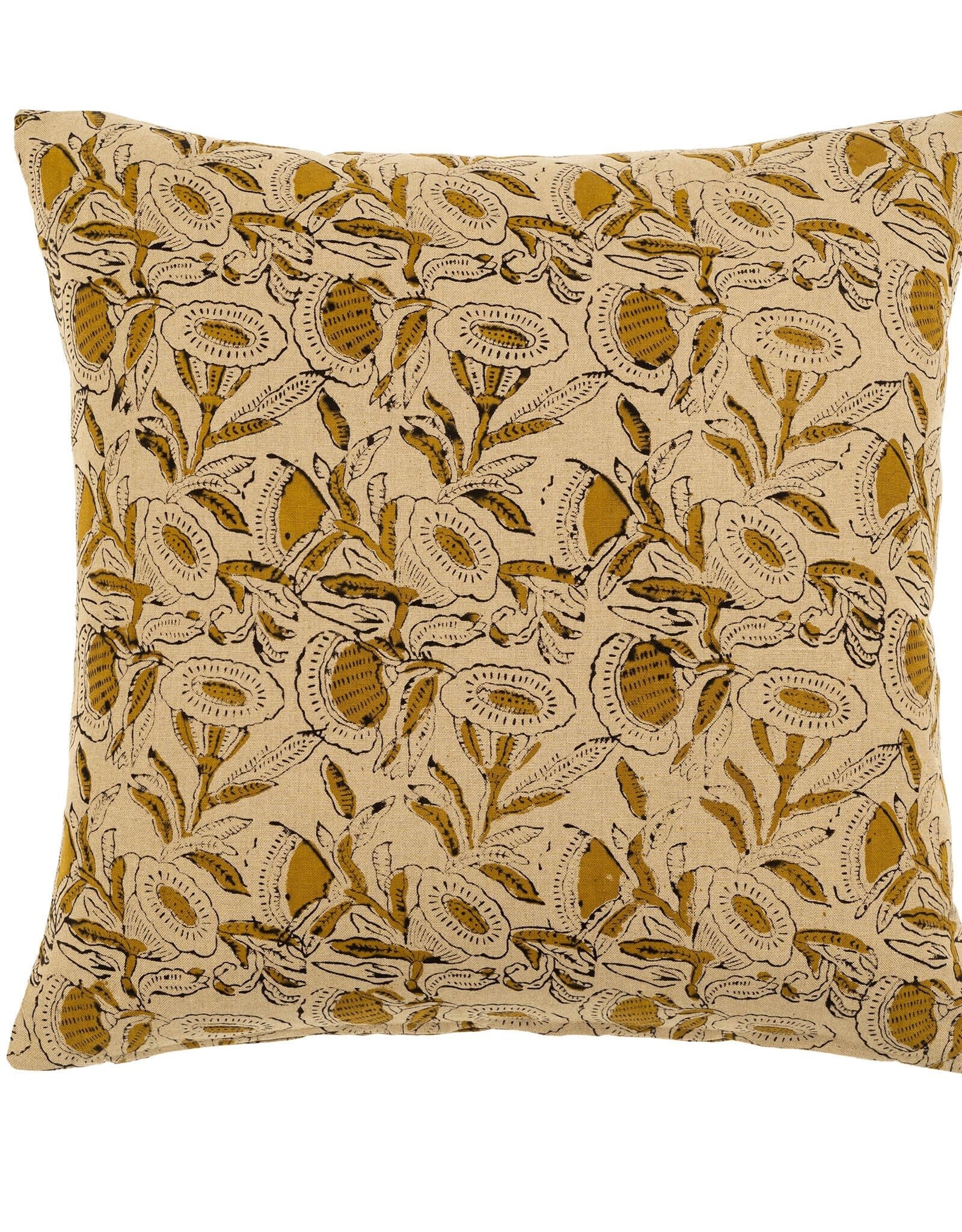 Anaya Block Print Pillow, 20x20