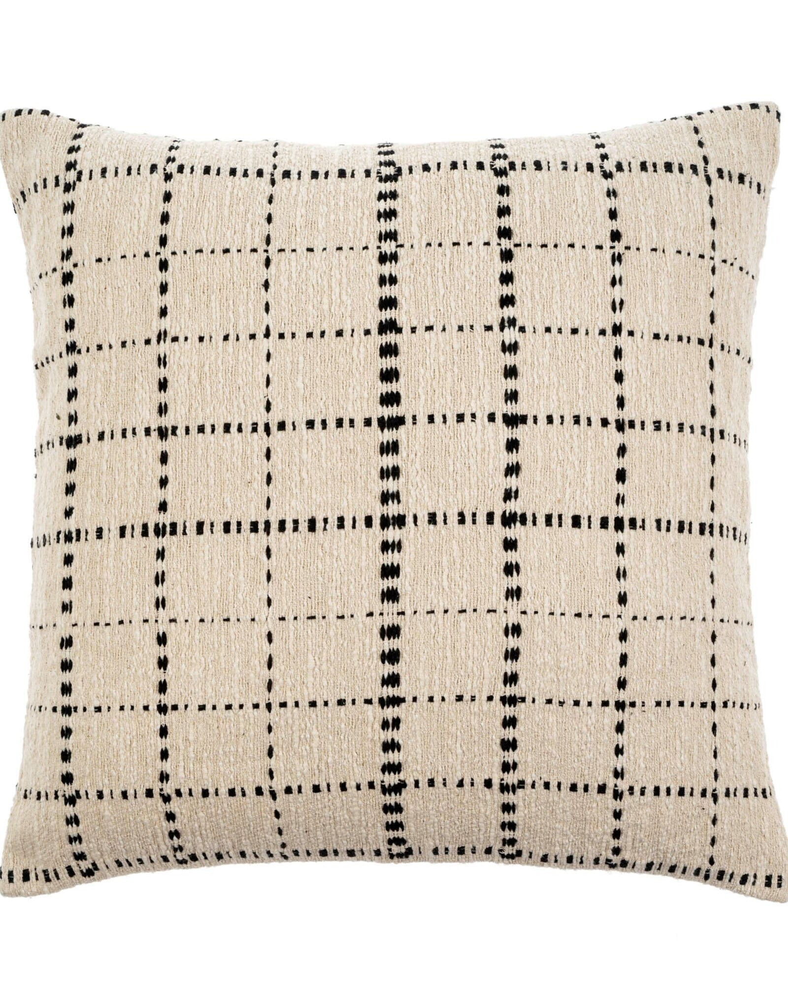 Handloom Check Pillow,20x20
