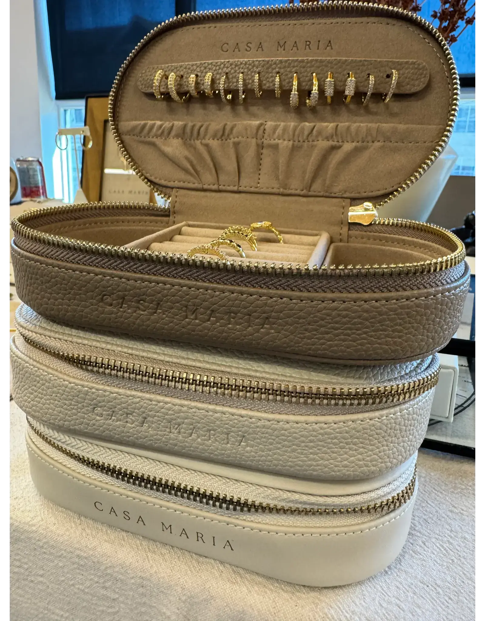 Travel Jewelry Case, Mocha