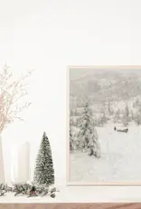 Winter Mist Vintage Art Print | Christmas Art