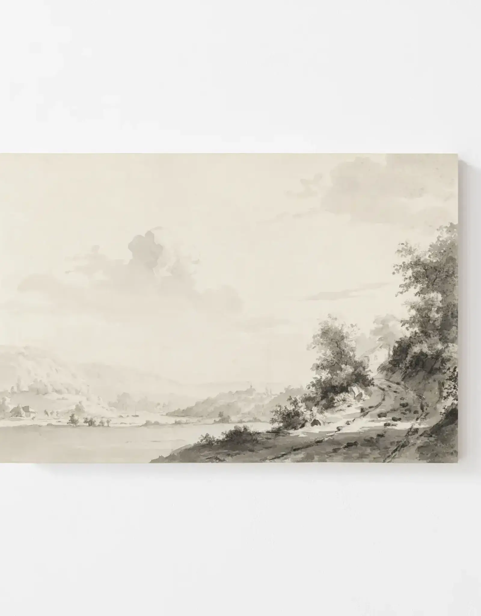 Oak Framed Bayside Art Print