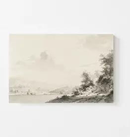 Oak Framed Bayside Art Print