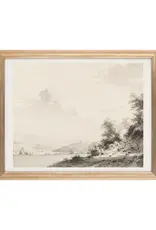 Oak Framed Bayside Art Print