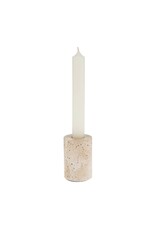 Ava Travertine Candle Holder, Small