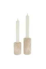 Ava Travertine Candle Holder, Small