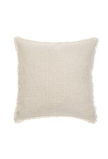 Fringed Boucle Pillow - Off White, 20x20