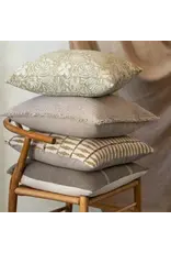 Fringed Boucle Pillow - Taupe,  20x20