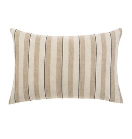 Seaside Stripe Linen Pillow, 16x24