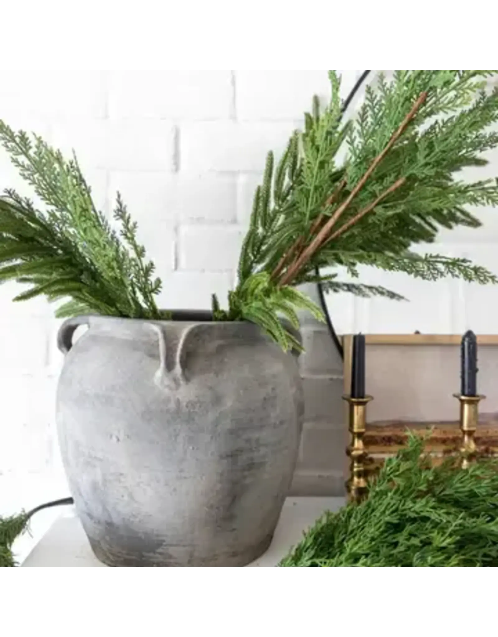Cypress Pine Real Touch Green Faux Stem Medium