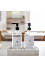 Clear Soap Bottle Dispenser with Label